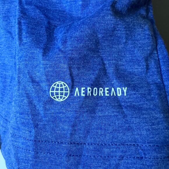 ✨Adidas Men Performance T-Shirt 2-Pack Blue Red Heather Size M NWT Training Tee - Picture 7 of 9